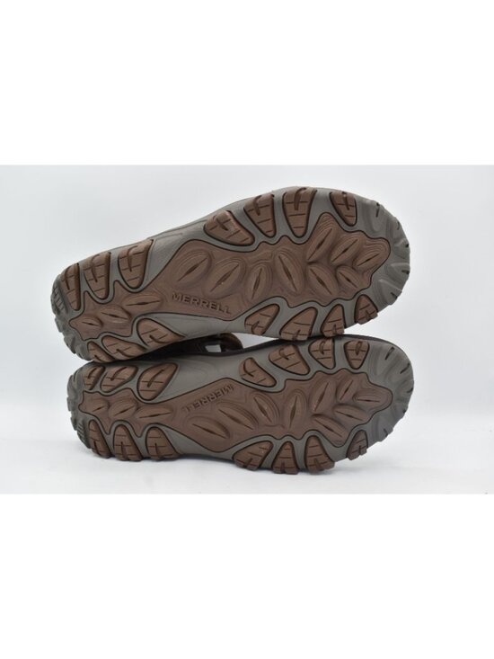 Merrell Mens Size 12 Huntington Sport Earth Brown Leather Convertible Sandals main image 4